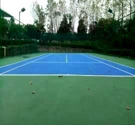 重庆硅PU网球场地，网球场配套解决方案